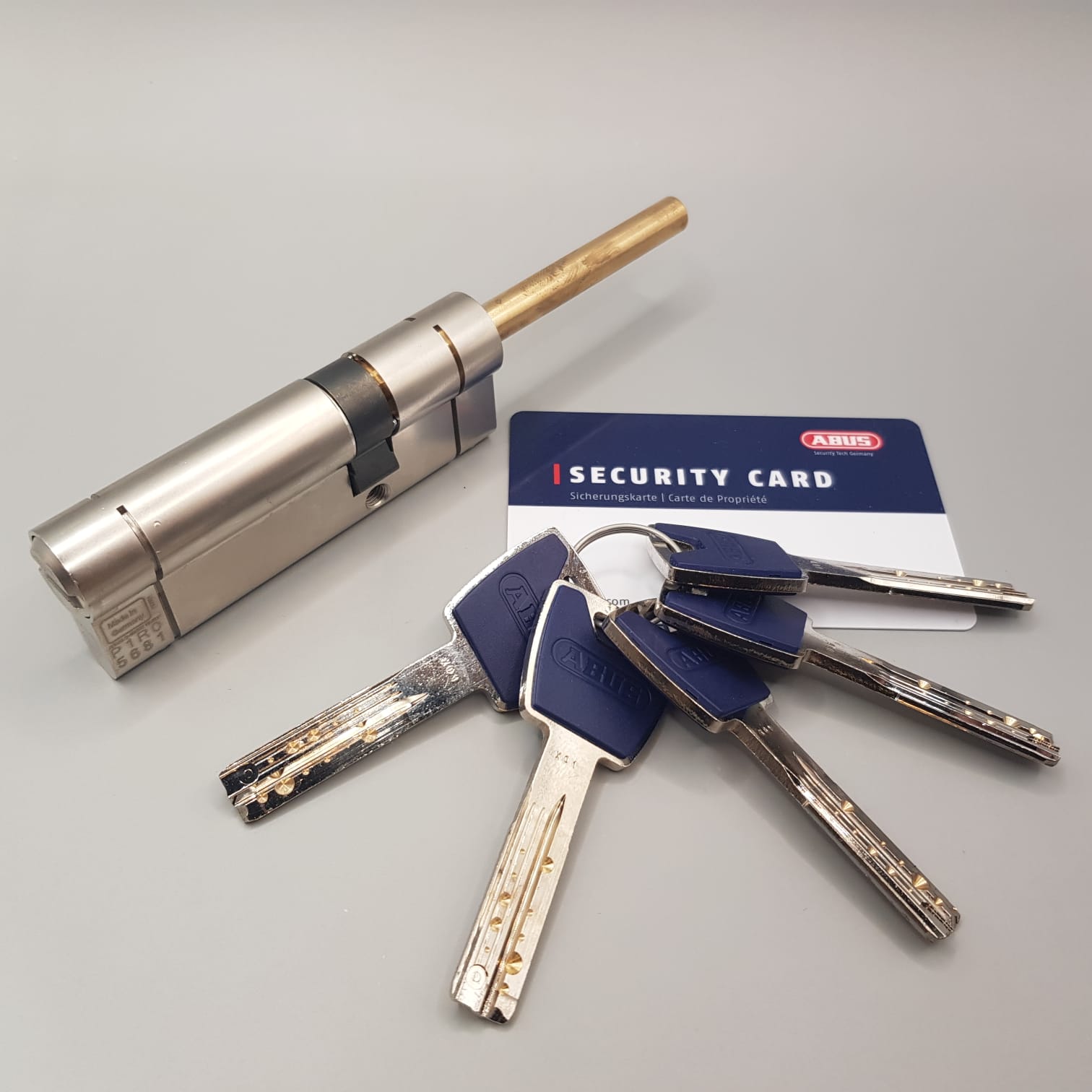 Европрофильный цилиндр ABUS P12R491-27 ключ/шток 30-30 (60 мм) NI (5 key)
